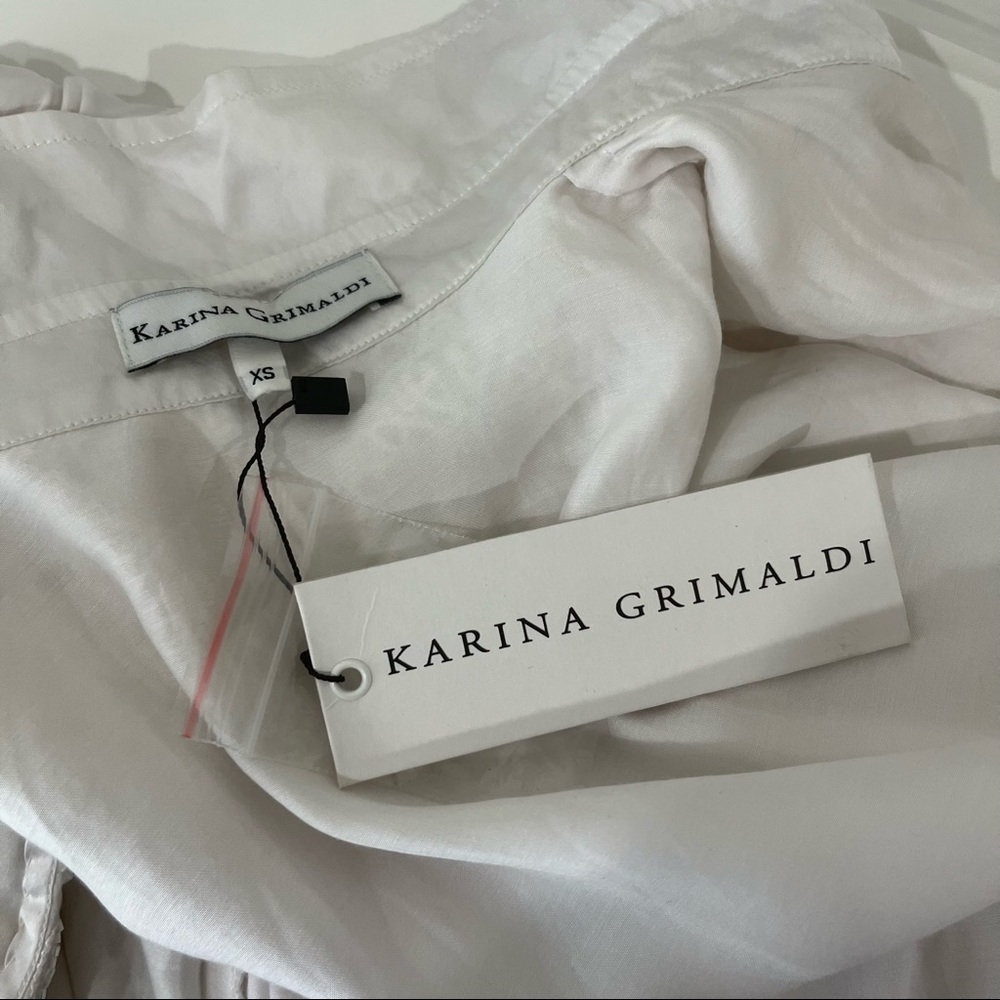 * NEW Karina Grimaldi Havana Midi Dress in White H54 - Picture 7 of 7